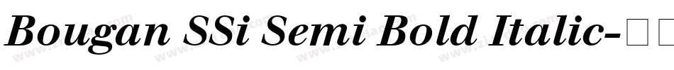 Bougan SSi Semi Bold Italic字体转换